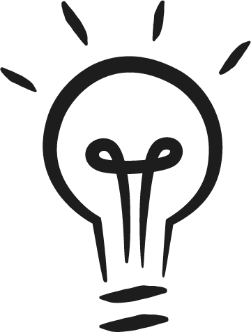La lampadina, simbolo di Creativa