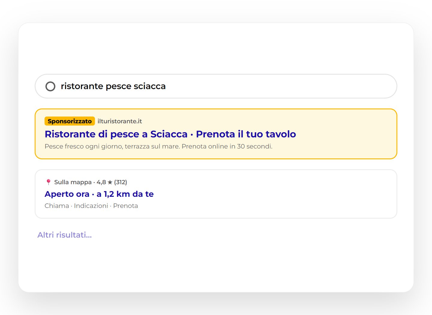 Esempio di lavoro di Creativa, agenzia di marketing a Ribera