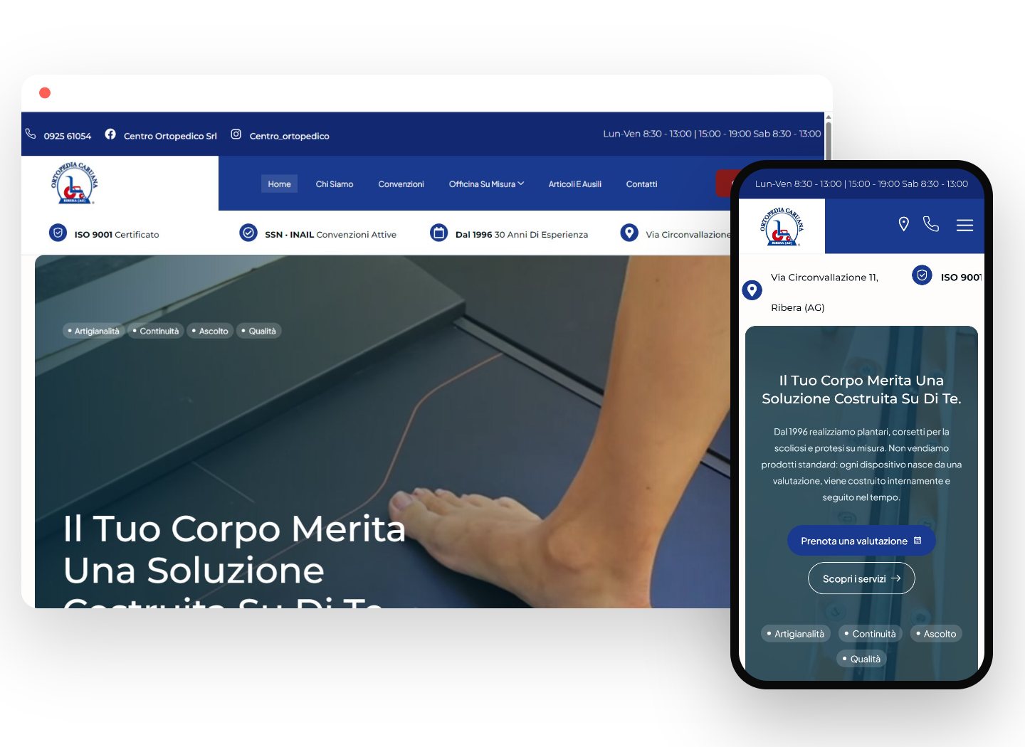 Esempio di lavoro di Creativa, agenzia di marketing a Ribera