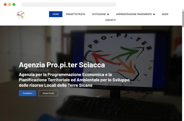 Sito web realizzato da Creativa per Pro.Pi.Ter Sciacca