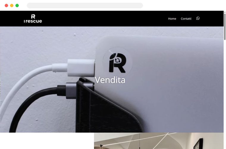 Sito web realizzato da Creativa per iRescue