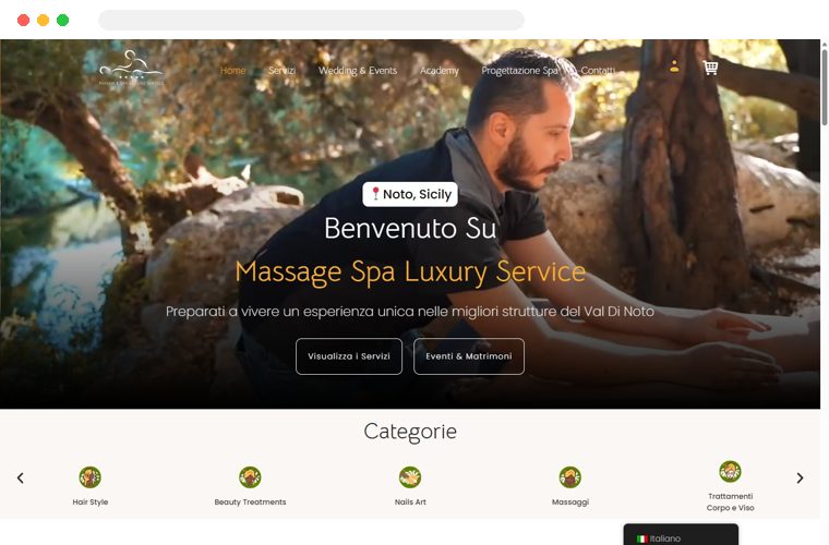 Sito web realizzato da Creativa