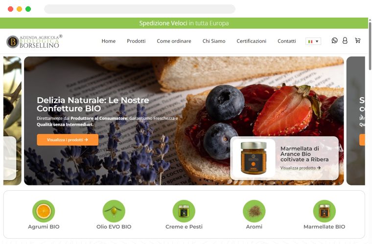 Sito web realizzato da Creativa per Siciliarance